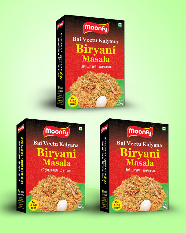 Moonfy 3 Pack Biryani Combo Box 600g – Moonfy Masala